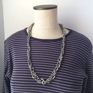 Apartment 9 necklace, Silver tone, NWT